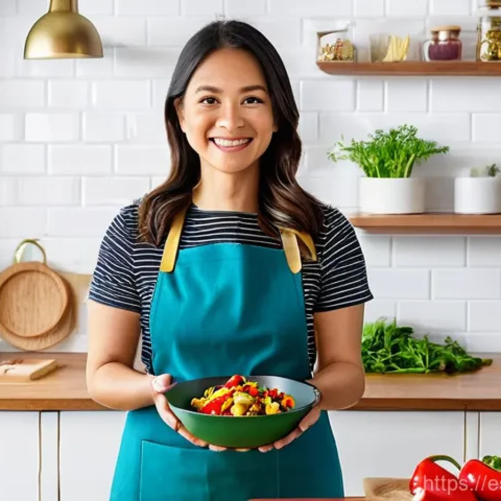 대체육을 활용한 고단백 요리법 - **Vibrant Plant-Based Kitchen Discovery**
A bright, well-lit kitchen, with a modern yet inviting...